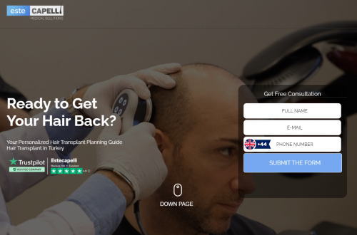 musteri landing page